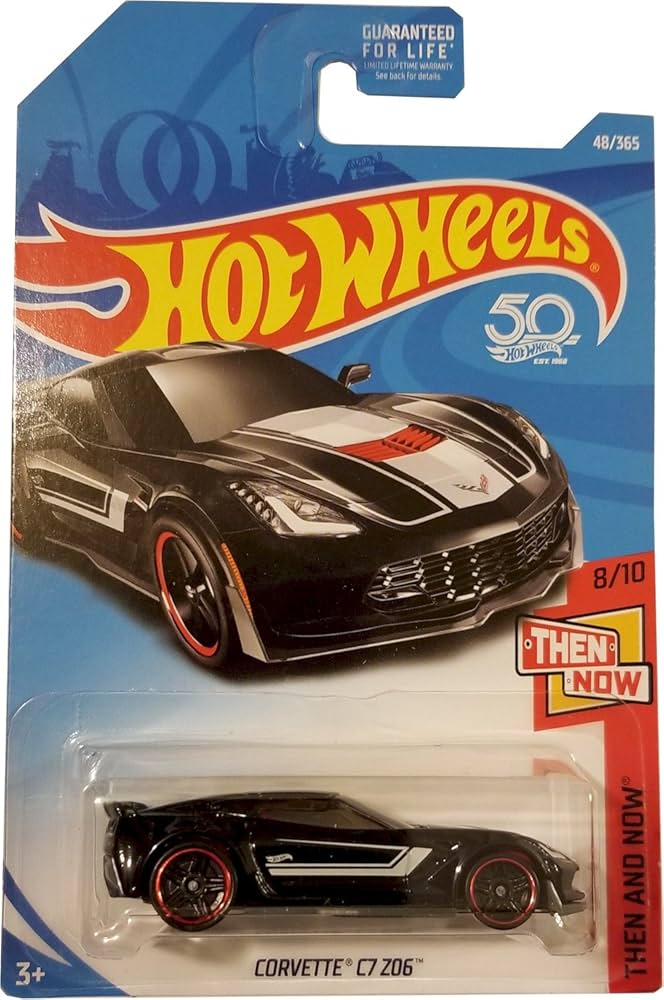 Amazon.com: Hot Wheels 2018 Then And Now Corvette C7 Z06 48